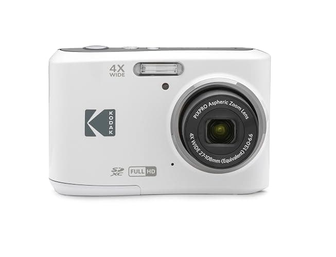 KODAK PIXPRO Friendly Zoom FZ45-WH 16MP Digital Camera with 4X Optical Zoom 27mm Wide Angle and 2.7" LCD Screen (White) thumbnail 3