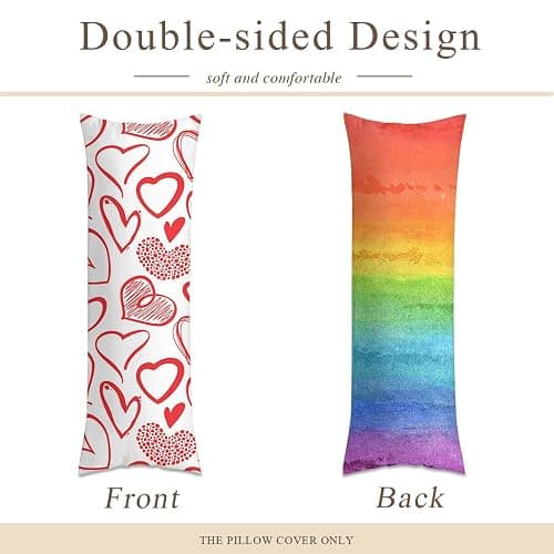 Custom Body Pillow Case Personalized Body Pillowcase with Picture Text Customize Throw Cushion Covers Two-Sides Design for Bed Anime Decor Love Keepsake Gift to Family Wife Husband Friends Pet 20x54in thumbnail 3