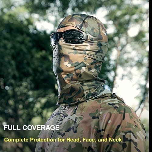 Balaclava Face Mask for Men Women UV Protection Summer Cooling Full Head Cover Camo Motorcycle Helmet Masks Hunting Hood thumbnail 5