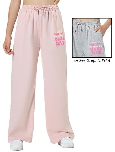 EXARUS 3 Pack Girls Sweatpants Joggers Teen Sweat Pants Cute Baggy Tween Trendy Clothes Preppy with Pockets thumbnail 4
