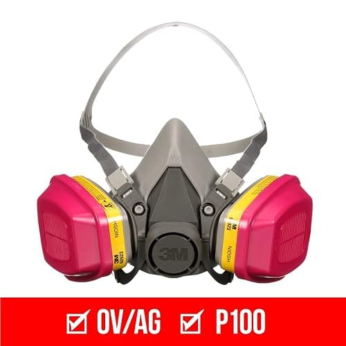 3m 62023ha1-c Half Facepiece Reusable Respirator All-in-one Kit, Multi-purpose, M (1 Mask and 1-pair Cartridges) thumbnail 2