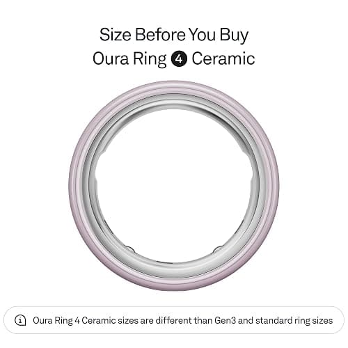 Oura Ring 4 Ceramic - Petal - Size 8 - Size Before You Buy thumbnail 2