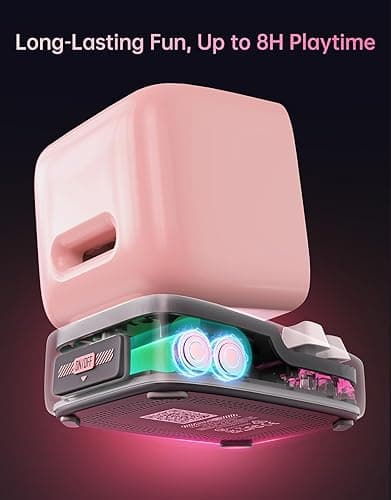 Divoom Ditoo Retro Pixel Art Game Bluetooth Speaker with 16X16 LED App Controlled Front Screen (Pink) thumbnail 8