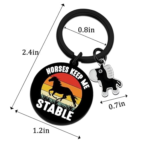 Uerifr Horse Gifts For Women Girls Cool Horse Keychain Decor | Gifts For Horses Lovers Owners Horses Stuff For Girls Equestrian Gift For Her Female thumbnail 7