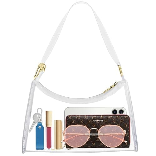 Ginogento Stadium Approved Bags for Women -Shoulder Bags PVC Purse, Concert Bag - Image 1