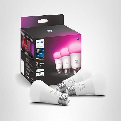 Philips Hue A19 LED Smart Light Bulb - White and Color Ambiance - 60W Indoor Light Bulb - Control with Hue App - Compatible with Alexa, Google Assistant and Apple Homekit - 3 Pack thumbnail 9