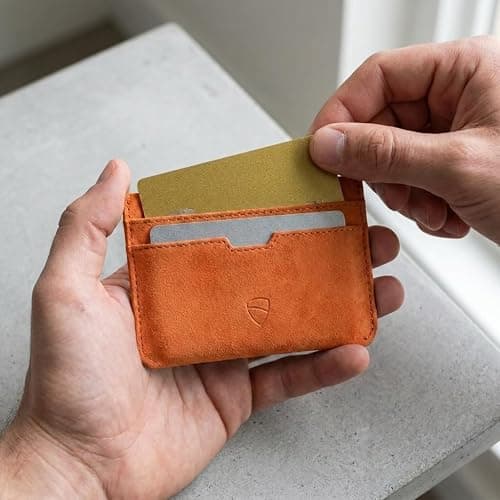 Vaultskin MOORGATE Slim Card Holder – Minimalist Leather Wallet with RFID Blocking, Front Pocket Credit Card Case for Men & Women thumbnail 5
