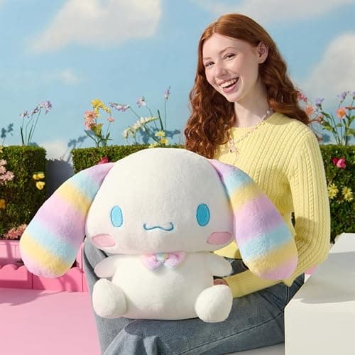 Jazwares Hello Kitty® and Friends, Cinnamoroll™ 24-inch Soft Rainbow Plush - Officially Licensed Sanrio Product from Ages 6+ thumbnail 2
