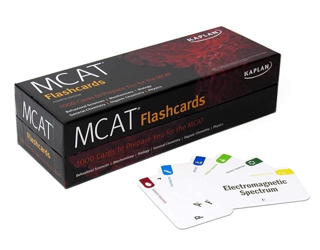 MCAT Flashcards: 1000 Cards to Prepare You for the MCAT (Kaplan Test Prep) - Image 1