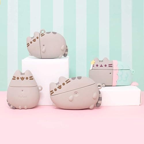 iFace x Pusheen The Cat [ Compatible with AirPods Pro ] Cute Case - Silicone Protective Cover [Carabiner Clip Included] [Wireless Charging Compatible] - Laying Down thumbnail 7