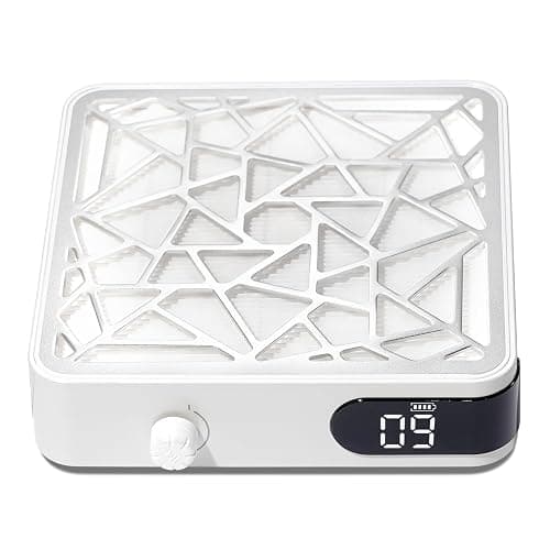 CHRISTINE SHELLY Nail Dust Collector, Powerful Vacuum Fan Vent Dust Collector Extractor Dust Suction Machine for Acrylic Nails Polishing, Nail Salon&Home, White - Image 1