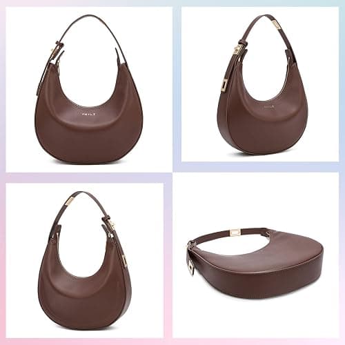 Keyli Shoulder Bag for Women Stylish Casual Clutch Purses for Women 3 Ways Adjust Strap Hobo Handbags with Zip Closure thumbnail 4
