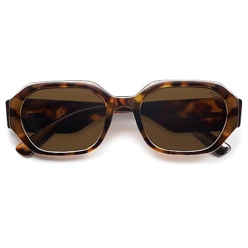 SOJOS Polarized Sunglasses For Women Retro Rectangle Womens Sun Glasses Trendy Narrow Square 90s Shades SJ2232 thumbnail 2