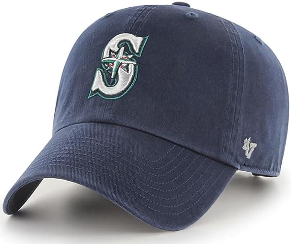 47 Brand MLB Team Color Home Primary Logo Clean Up Adjustable Baseball Cap Hat, Adult - Image 1