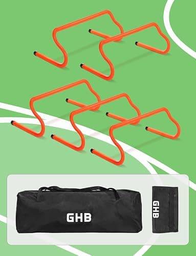 GHB Agility Hurdles 8" Speed Agility Training Hurdles, Detachable Sturdy Hurdles Training Equipment Set with Carry Bag for Kids,Athletes,Soccer,Basketball thumbnail 9