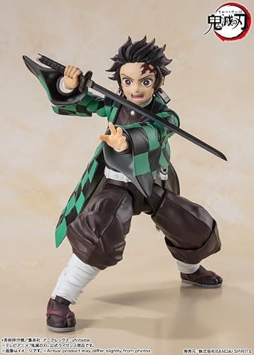 TAMASHII NATIONS - Demon Slayer: Kimetsu no Yaiba - Tanjiro Kamado S.H.Figuarts Action Figure | Demon Slayer Kimetsu No Yaiba 6 Inch Action Figure S.H. Figuarts - Tanjiro Kamado thumbnail 4
