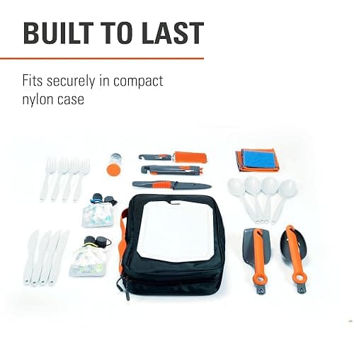GSI Outdoors Destination Kitchen Set 24‑Piece, Full Camp Kitchen Kit, Cutlery for Persons, Pivot Tools, Spice Shakers & Carry Travel Case thumbnail 5