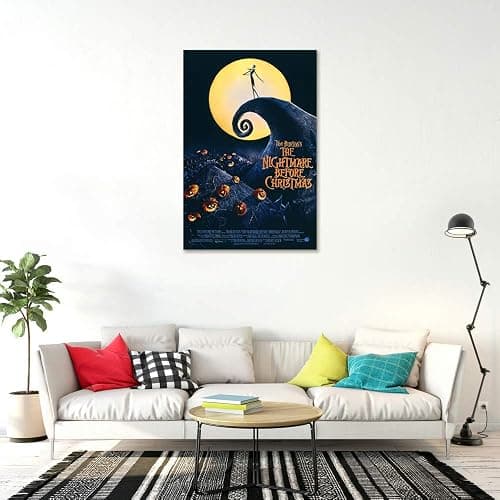Tim Burton's The Nightmare Before Christmas - Movie Poster (Regular Style - White) (Size: 24 x 36 inches) thumbnail 3