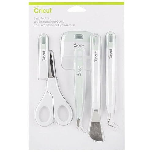 Cricut Basic Tool Set - 5-Piece Precision Tool Kit for Crafting and DIYs, Perfect for Vinyl, Paper & Iron-on Projects, Great Companion for Cricut Cutting Machines, Mint - Image 1