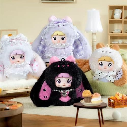 Shopular Nommi Sweetheart Bunny Series Blind Box 2ndgen Mibao Kawaii Action Figure Mystery Plush Doll Bag Keychain Pendant thumbnail 4