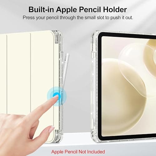Fintie Slim Case for iPad (A16) 11th Generation 11 Inch (2025), iPad 10th Generation 10.9 Inch (2022) - Glittering Sparkly Shockproof Cover with Shiny Clear Back Shell & Pencil Holder, Starlight thumbnail 6