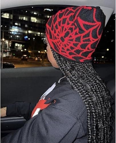Y2K Knitted Beanies Hat Men Women Graphic Vintage Cap Gothic Warm Knitted Hat Streetwear Trend Beanie thumbnail 2