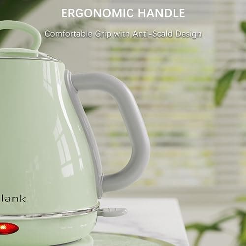 Anfilank Gooseneck Electric Kettle, 1L 1500W, 100% Stainless Steel BPA Free Electric Tea Kettles with Auto Shut & Boil Dry Protection. Water Kettle for Pour-over Coffee & Tea (Green) thumbnail 10