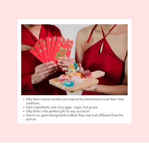 Silky Gem® The Gemmies Crystal Candy Sample Box: 10-Piece Mixed Flavor Assortment – Handcrafted Edible Jewelry & ASMR Sweets – Vegan, Gluten-Free thumbnail 5