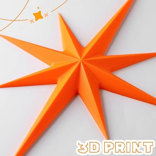 Blulu 12 Pcs Mid Century Modern Decoration Mcm Retro 3D Starburst Art Wall Sculpture, Plastic 8 Pointed Atomic Star Vintage Celestial Whimsigoth Accent for Home Office Room Decor(Retro) thumbnail 4