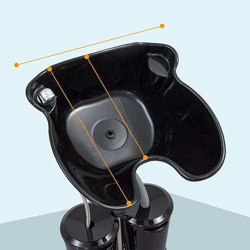 Portable Shampoo Bowl with Electric Pump (Pack of 1) | Adjustable Basin Height, Dual-Bucket Design with Drain Hoses | Home & Barber Use | thumbnail 9