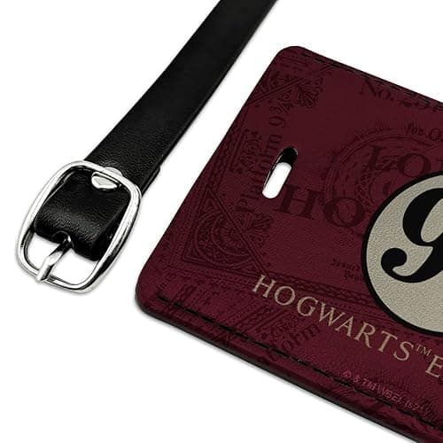 Harry Potter Hogwarts Express Tickets Rectangle Leather Luggage Card ID Tag thumbnail 3