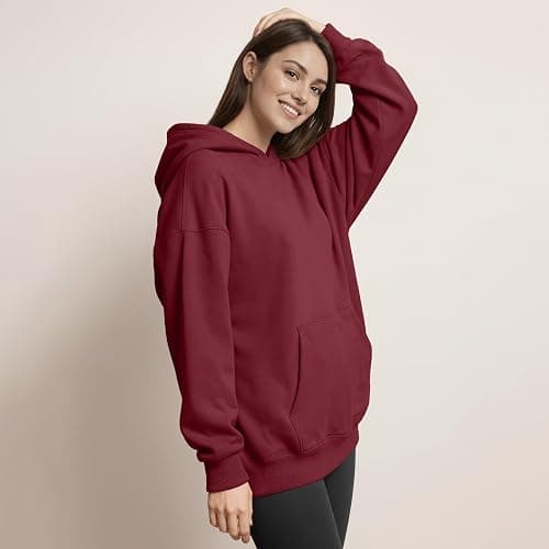XPIZH Women Hoodies Sweatshirts Sweaters Fleece Hooded Oversized Long Sleeve Crewneck Shirts Fall Winter Outfits Pocket thumbnail 3