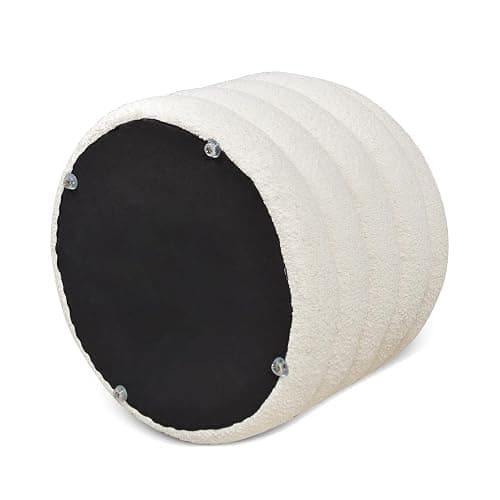 Jennifer Taylor Home Fuji 19" Upholstered Boucle Round Storage Ottoman thumbnail 5