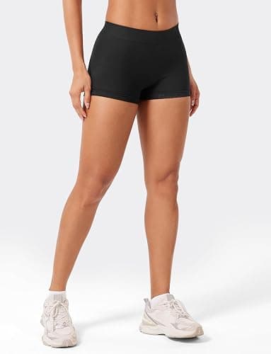 VOYJOY Women Impact Booty Shorts 2.5" Low Rise Hidden Scrunch Butt Lifting Seamless Workout Gym Running Biker Hot Shorts thumbnail 5
