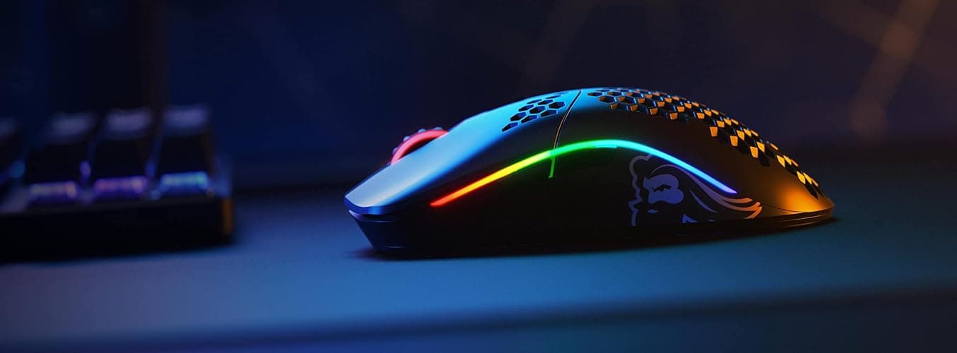 Glorious Gaming Model O Wireless Gaming Mouse - Superlight, 69g Honeycomb Design, RGB, Ambidextrous, Lag Free 2.4GHz Wireless, Up to 71 Hours Battery - Matte Black (RENEWED) thumbnail 7