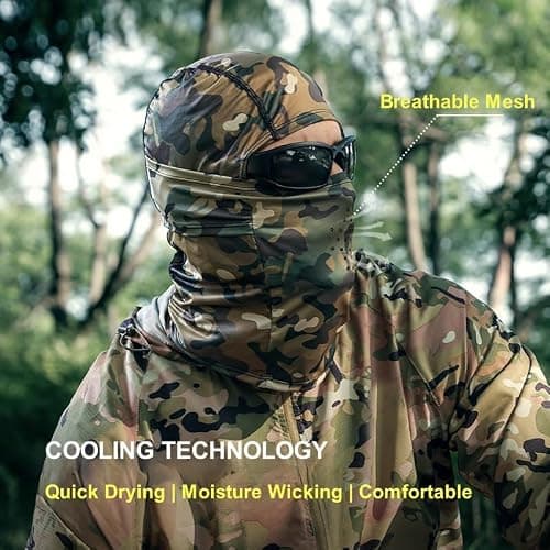 Balaclava Face Mask for Men Women UV Protection Summer Cooling Full Head Cover Camo Motorcycle Helmet Masks Hunting Hood thumbnail 4