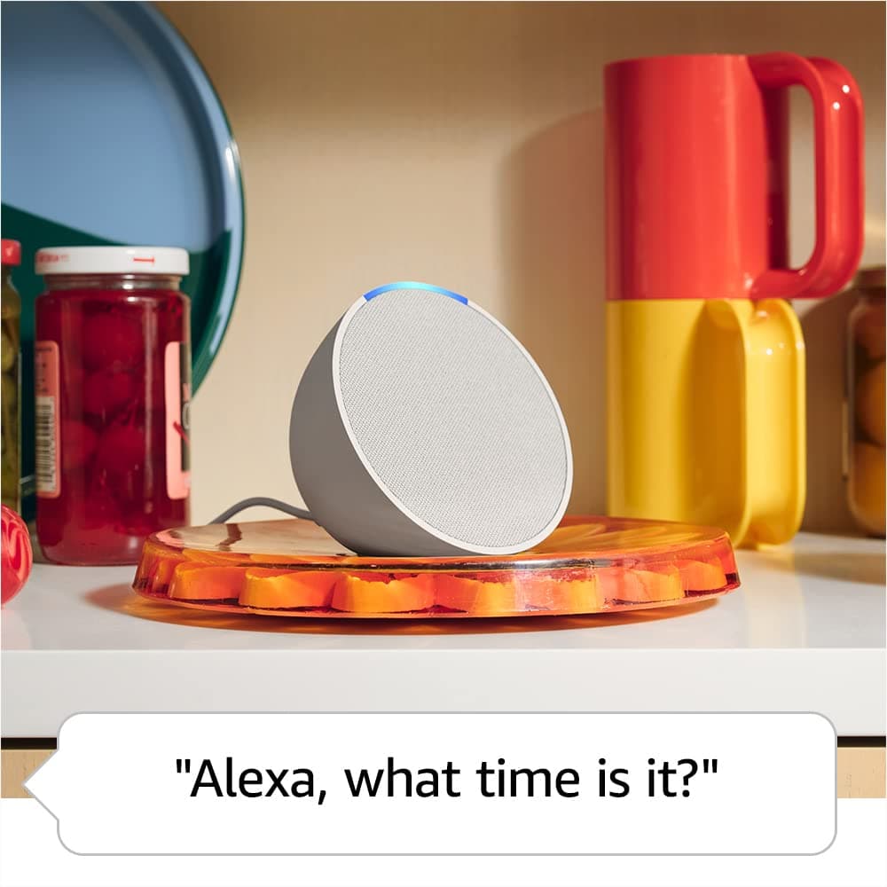Echo Pop | Full sound compact Wi-Fi and Bluetooth smart speaker with Alexa | Midnight Teal - Midnight Teal thumbnail 5