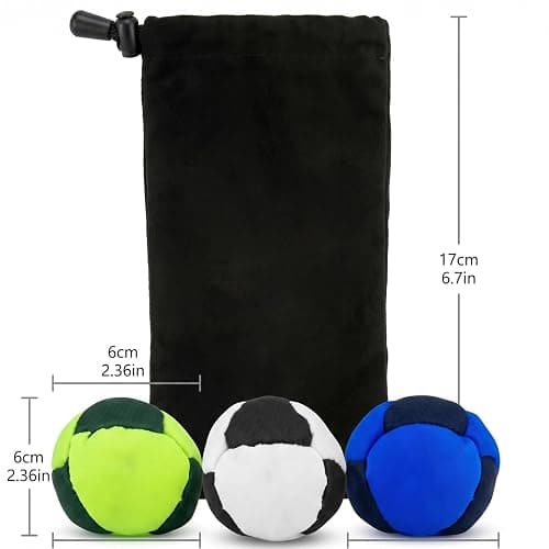 ZEFOTIM Hacky Footbag for Adults & Kids Professional Sand Filled Hacky Ball - Durable Dirt Footbags for Foot Sports, Beginners Outdoor thumbnail 2