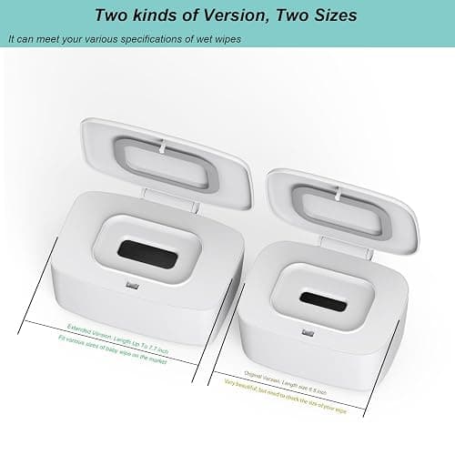 Zdolmy Wipes Dispenser, Wipe Holder for Baby, Refillable Wipe Container, Large Capacity, Lengthen, Fit for Most Standard Baby Wipe thumbnail 2