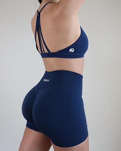 AUROLA Influence Workout Shorts for Women,2.5 3.5 4.5 5.5 6.5 No Roll Up Squat Proof Scrunch Seamless Compression Gym Short thumbnail 4