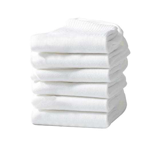 Ndoobiy 6 Pairs White Ankle Socks Womens Socks Cotton Soft Breathable Athletic Socks thumbnail 7