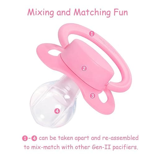 Littleforbig Bigshield Generation-II Adult Sized Pacifier Rosy thumbnail 3