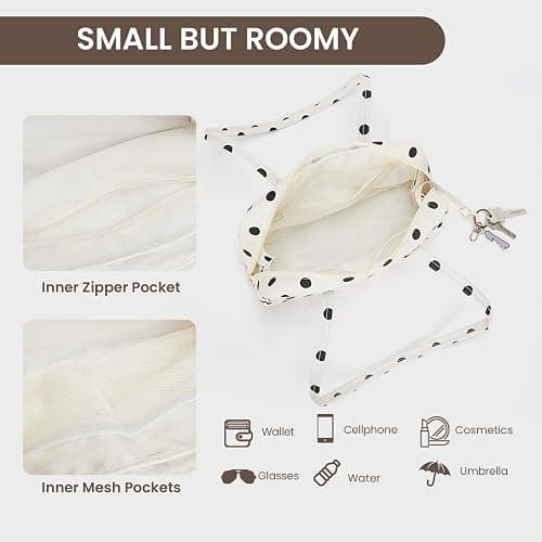 HiTotes Small Bowler Bag Nylon Hobo Bags for Women Bowler Purse Slouchy Tote for Travel Work College thumbnail 5