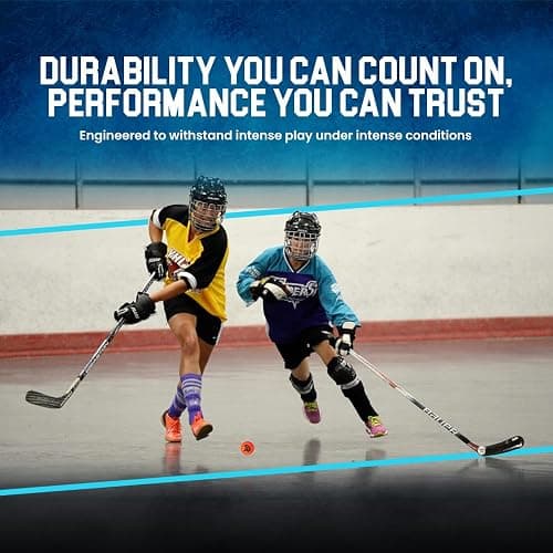 Premier Sports - 12-Pack All-Weather Street Hockey Balls – Durable, Low-Bounce, High-Visibility Balls with Reusable Storage Bag – Premier Regulation Size thumbnail 5