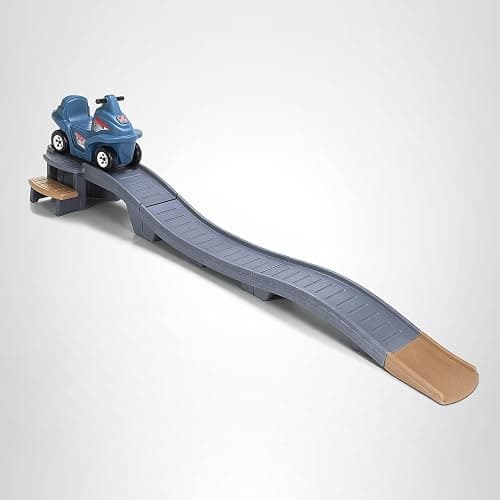 Step2 Up & Down Roller Coaster Kids Ride On Toy, Push Car, Indoor/Outdoor Playset, Made of Durable Plastic, Max Weight 50 lbs., for Toddlers 2-5 Years Old, Gray & Blue thumbnail 8