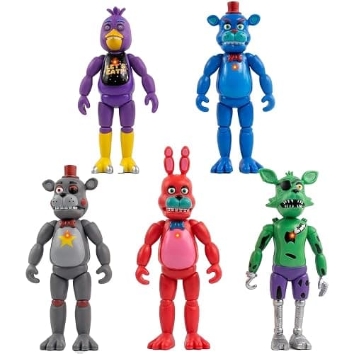 HOpGdd Action Figures Set, 5.5 Inch Movable Joint Toys, Horror Style Collectible Figures, Poseable Doll Set for Display, Cake Toppers, Gifts & Desk Decor - Image 1