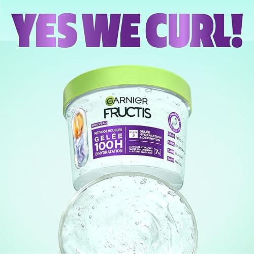 Garnier Fructis Méthode Boucles Routine 3 Produits Cheveux Bouclés | Acide hyaluronique & karité, Hydratation 72h, Shampooing masque gelée, Tenue flexible longue durée thumbnail 12