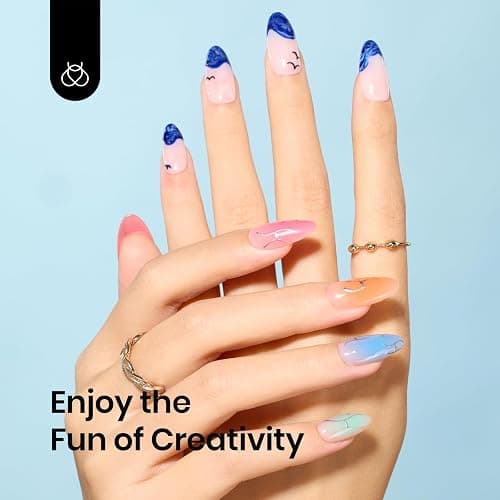 Beetles Blooming Gel Nail Polish, 20ml Hema-Free Clear UV LED Blossom Gel Polish for Spreading Effect Marble Natural Stone Watercolor Floral Soak off Uv DIY Manicure Large Capacity - 0-0-20ml Hema Free Nail Blooming Gel thumbnail 6