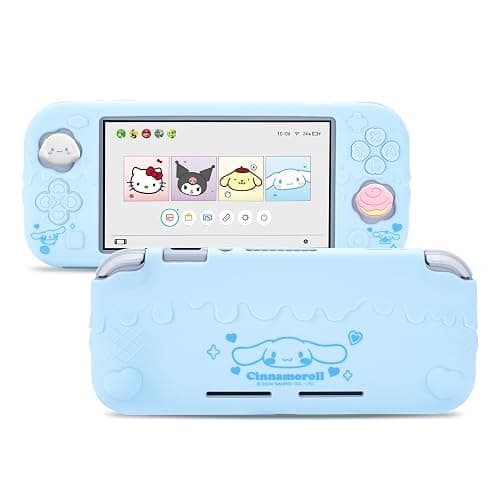 Kuitmor Switch Lite Protective Case,Soft Silicone Protective Shell,Anti-Scratch Protective Cover Case for Switch Lite with 2 Thumb Grip Caps（Blue Cinnamoroll） - Image 1