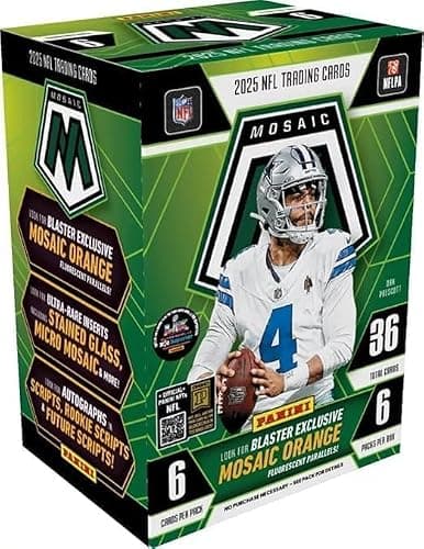 2025 Mosaic Football Blaster Box Trading Cards - Image 1